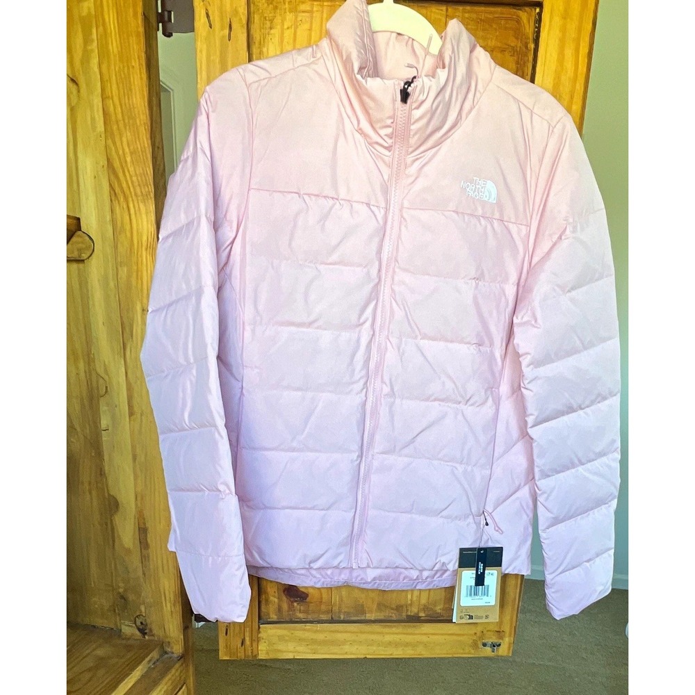 The North Face Women's Aconcagua Down Puffer Jacket Full Zip Pink M